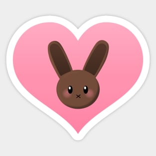 ButterBun the Bunny Heart Sticker